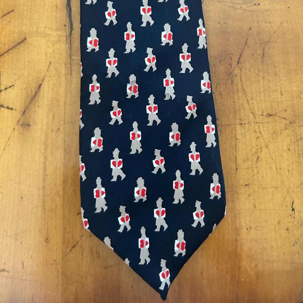 Vintage men’s tie - Little Man with a Big Heart - Picture 3 of 4